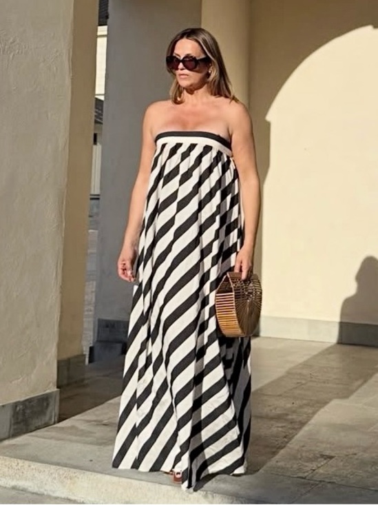 H&M Dresses & Skirts - New H&M A-Line Tie-Strap Maxi Dress